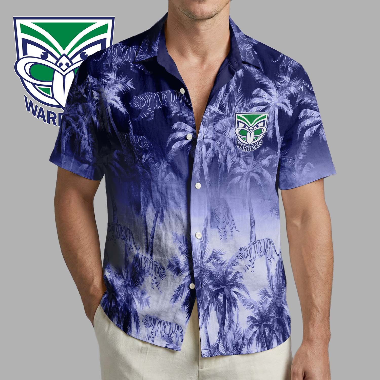 Auspiritmerch New Zealand Warriors Personalized Hawaiian Shirt Gift For Fans