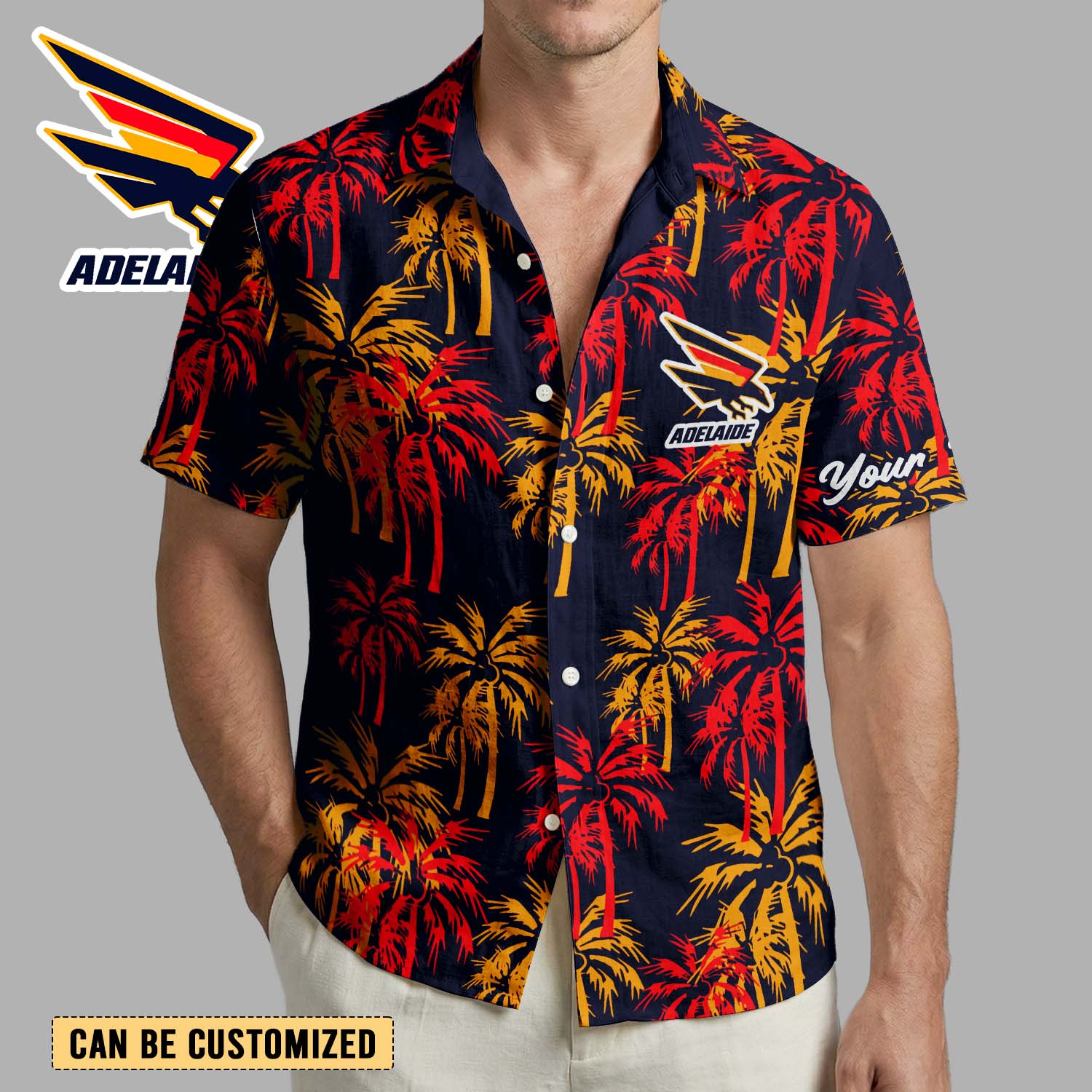 Auspiritmerch Adelaide Crows Personalized Hawaiian Shirt Gift For Fans