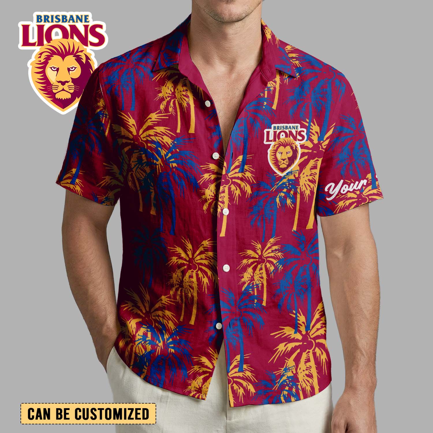 Auspiritmerch Brisbane Lions Personalized Hawaiian Shirt Gift For Fans