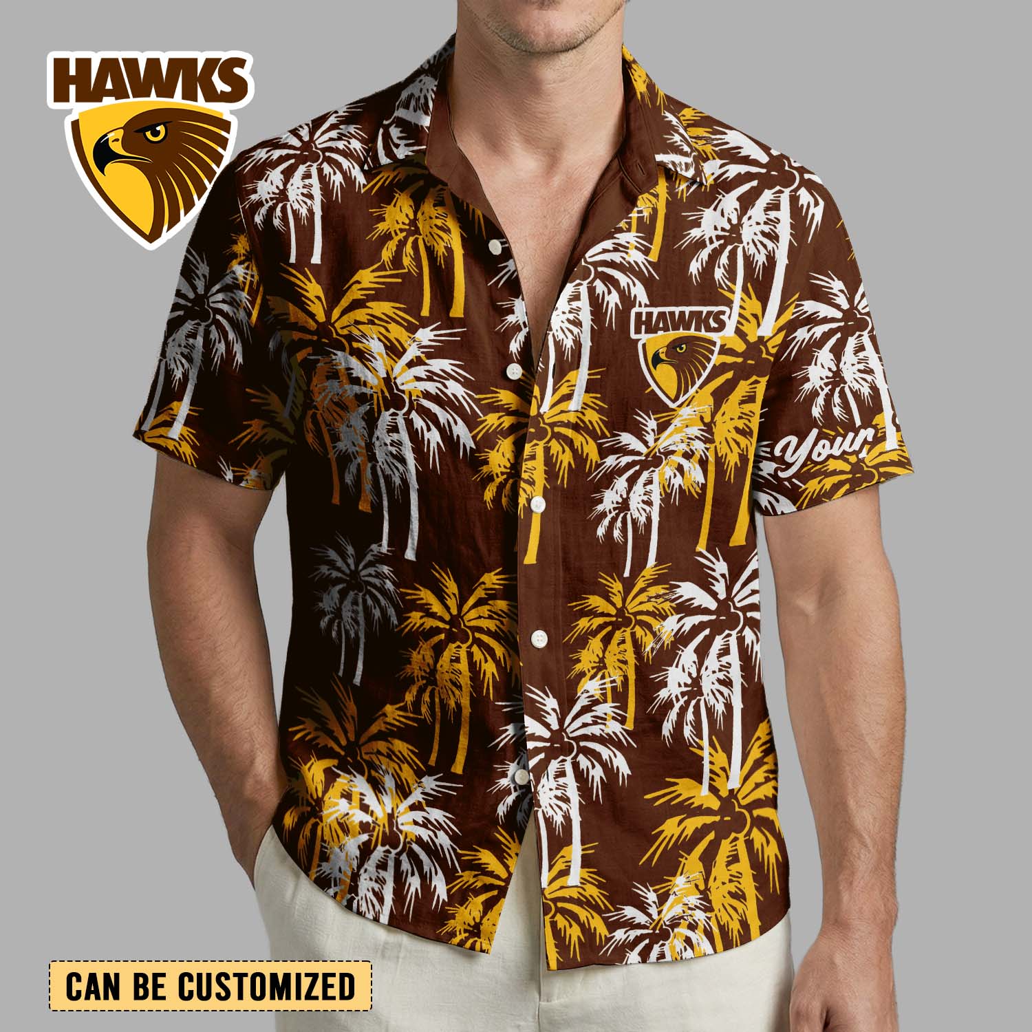 Auspiritmerch Hawthorn Hawks Personalized Hawaiian Shirt Gift For Fans