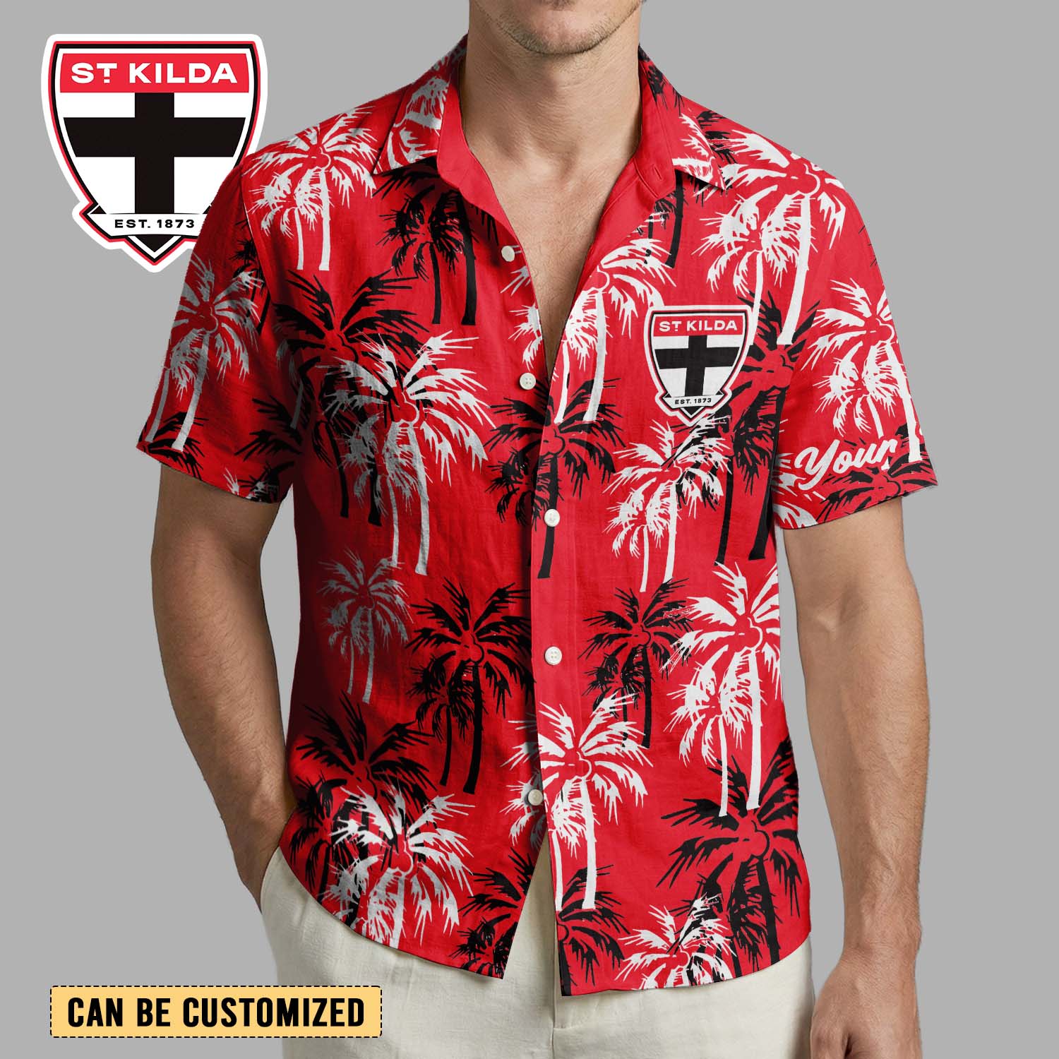 Auspiritmerch St Kilda Saints Personalized Hawaiian Shirt Gift For Fans