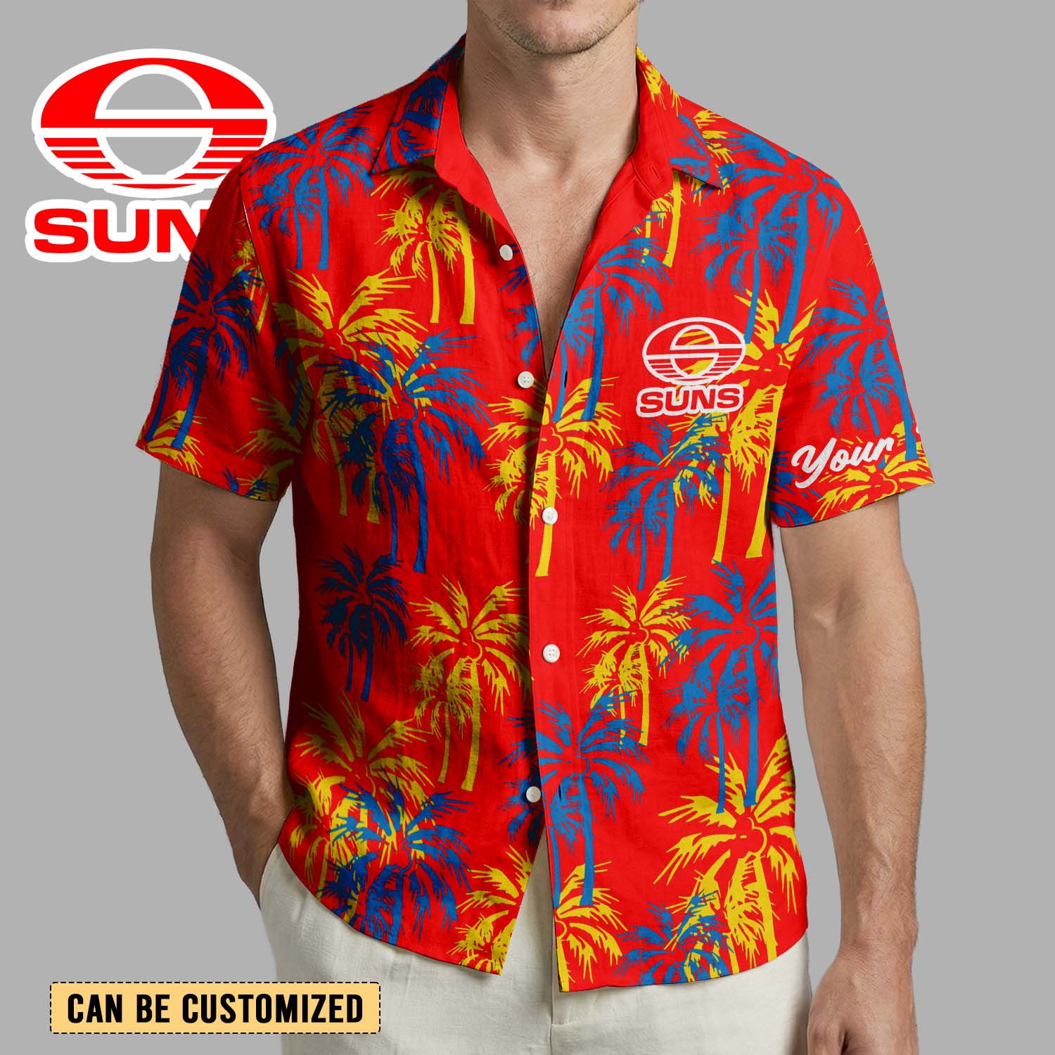 Auspiritmerch Gold Coast Suns Personalized Hawaiian Shirt Gift For Fans