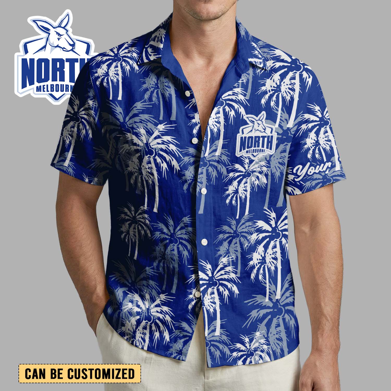 Auspiritmerch North Melbourne Personalized Hawaiian Shirt Gift For Fans