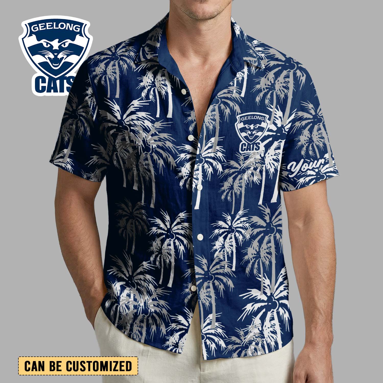 Auspiritmerch Geelong Cats Personalized Hawaiian Shirt Gift For Fans