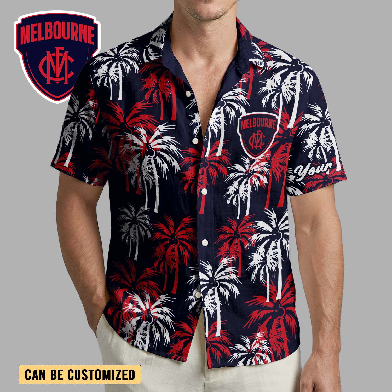 Auspiritmerch Melbourne Demons Personalized Hawaiian Shirt Gift For Fans