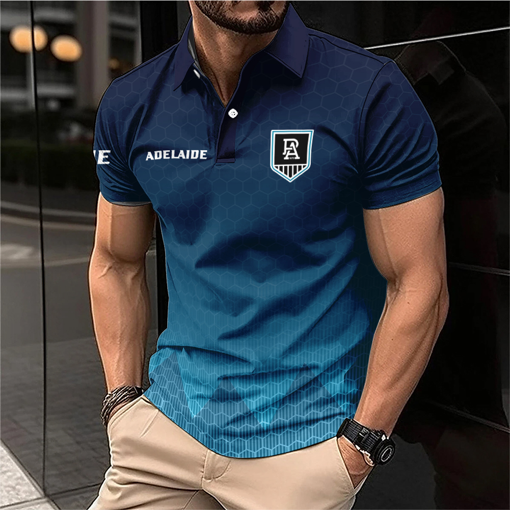 Auspiritmerch Port Adelaide Personalized Polo Shirt Gift For Fans
