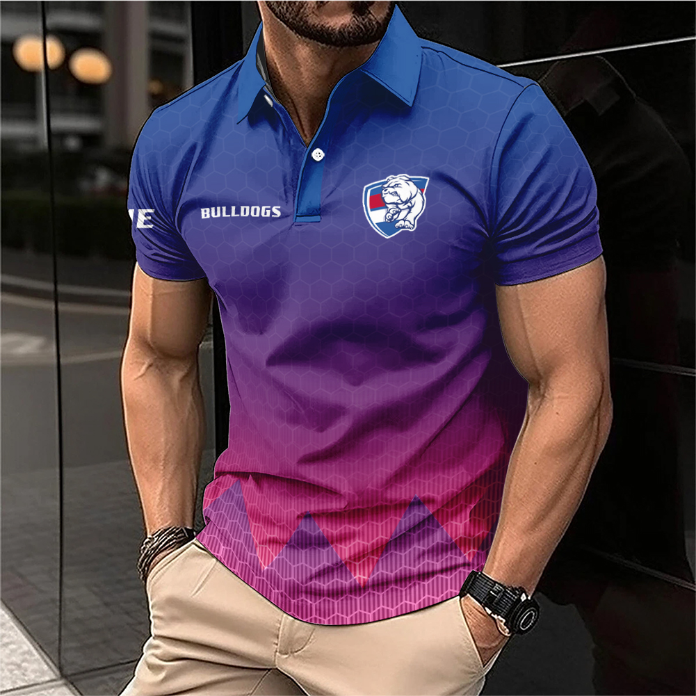 Auspiritmerch Western Bulldogs Personalized Polo Shirt Gift For Fans