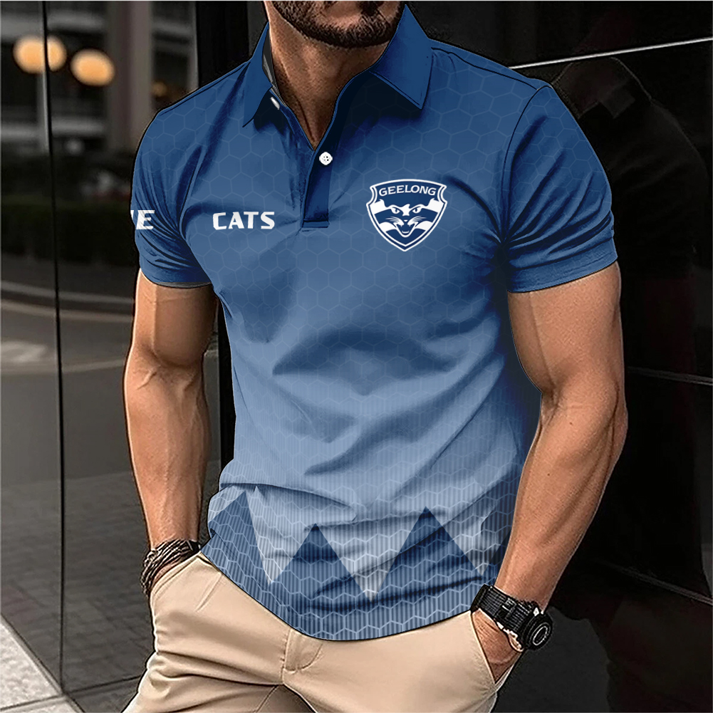 Auspiritmerch Geelong Cats Personalized Polo Shirt Gift For Fans