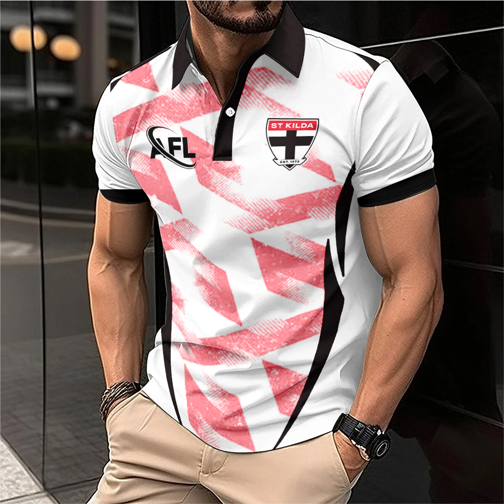 Auspiritmerch St Kilda Saints Personalized Polo Shirt Gift For Fans