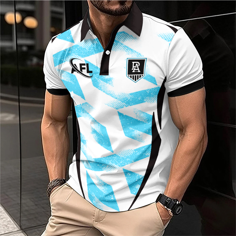 Auspiritmerch Port Adelaide Personalized Polo Shirt Gift For Fans