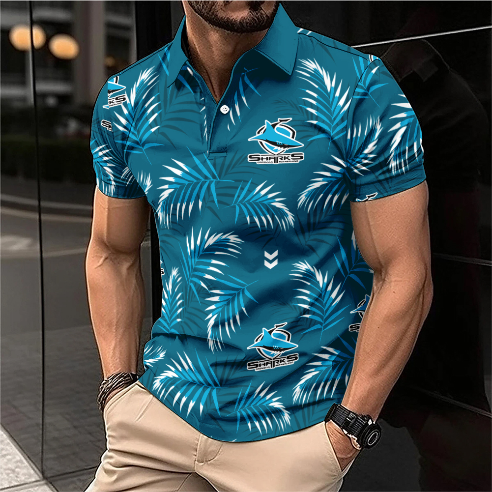 Auspiritmerch Cronulla-Sutherland Sharks Personalized Polo Shirt Gift For Fans