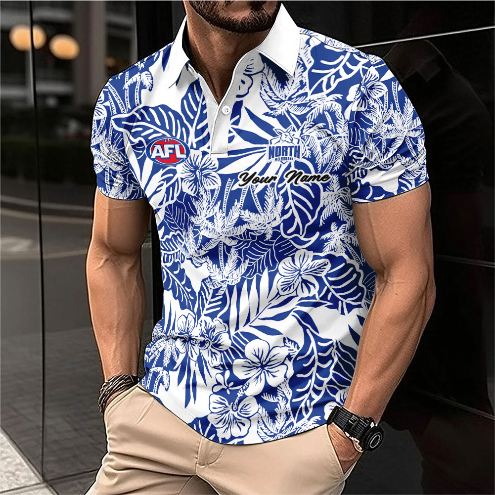 Auspiritmerch North Melbourne Personalized Polo Shirt Gift For Fans