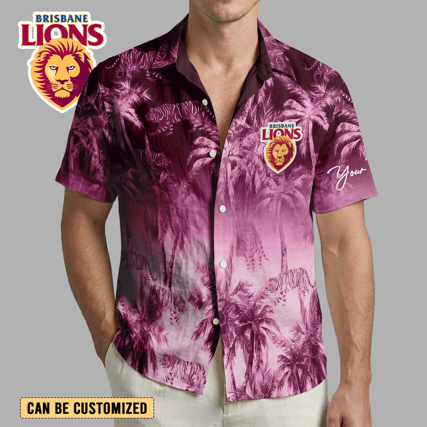 Auspiritmerch Brisbane Lions Personalized Hawaiian Shirt Gift For Fans