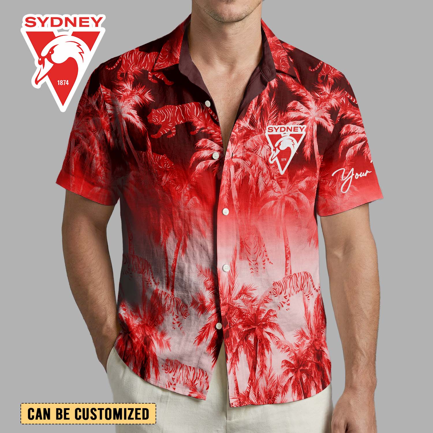 Auspiritmerch Sydney Swans Personalized Hawaiian Shirt Gift For Fans