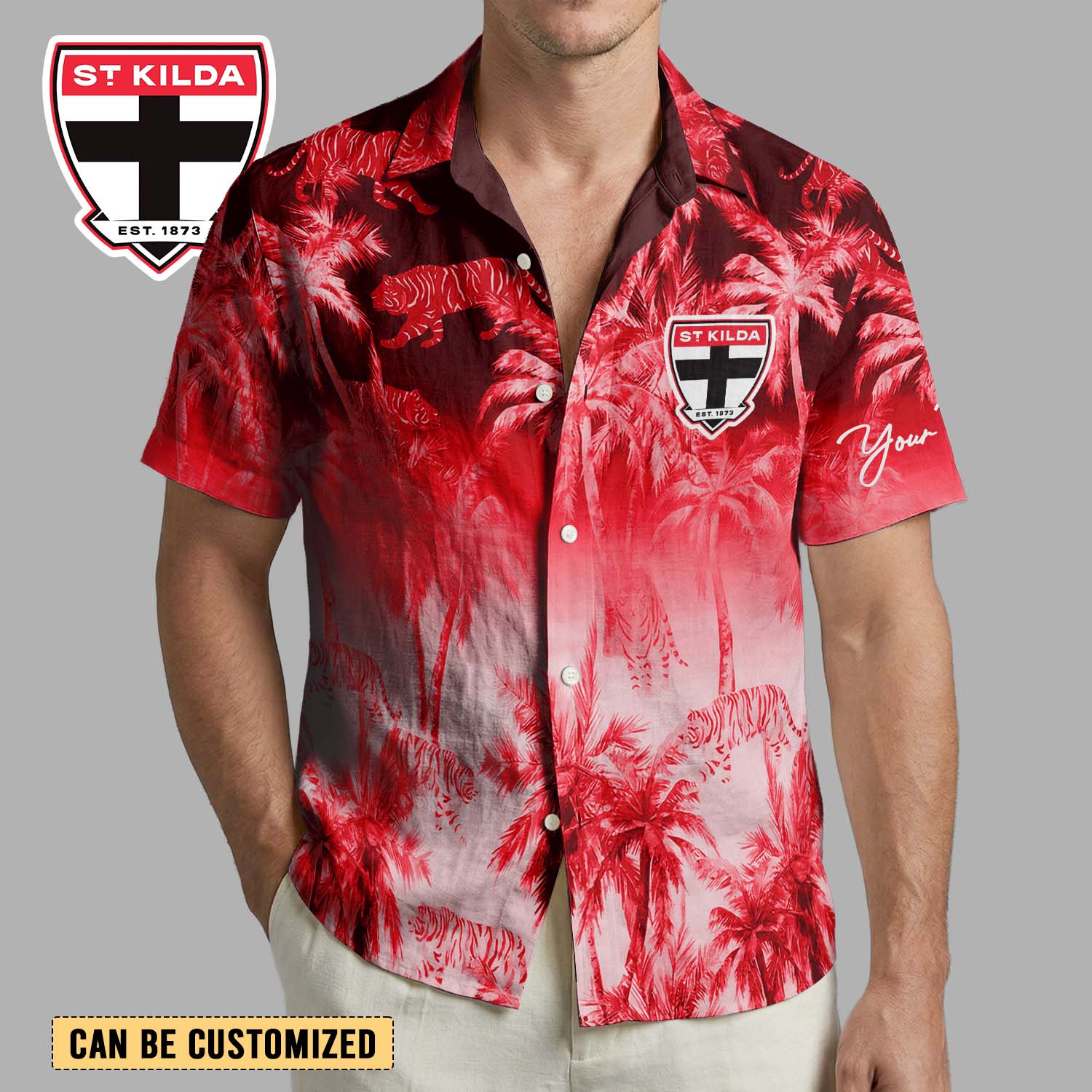 Auspiritmerch St Kilda Saints Personalized Hawaiian Shirt Gift For Fans