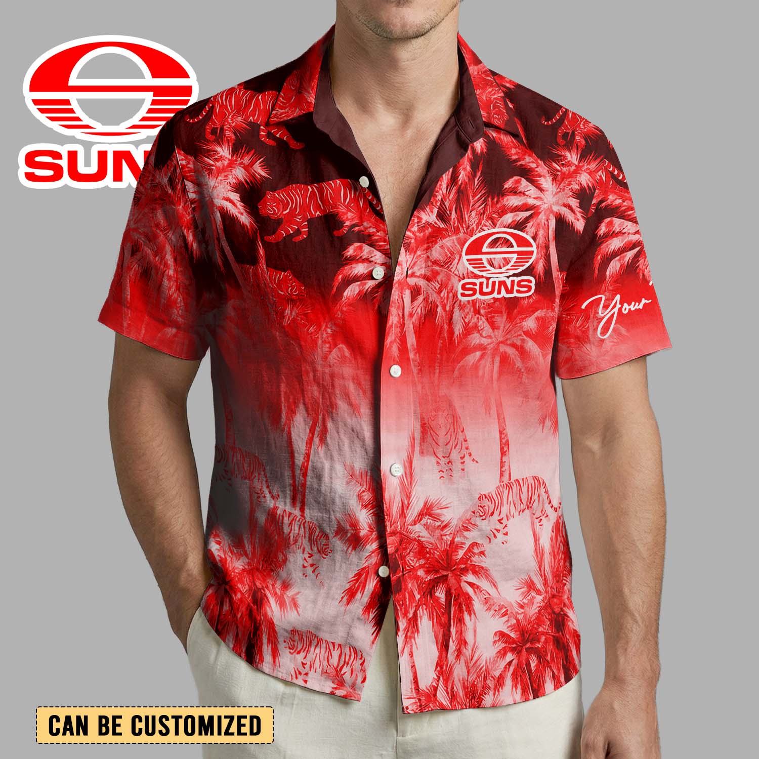 Auspiritmerch Gold Coast Suns Personalized Hawaiian Shirt Gift For Fans