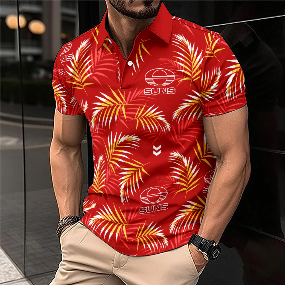 Auspiritmerch Gold Coast Suns Personalized Polo Shirt Gift For Fans