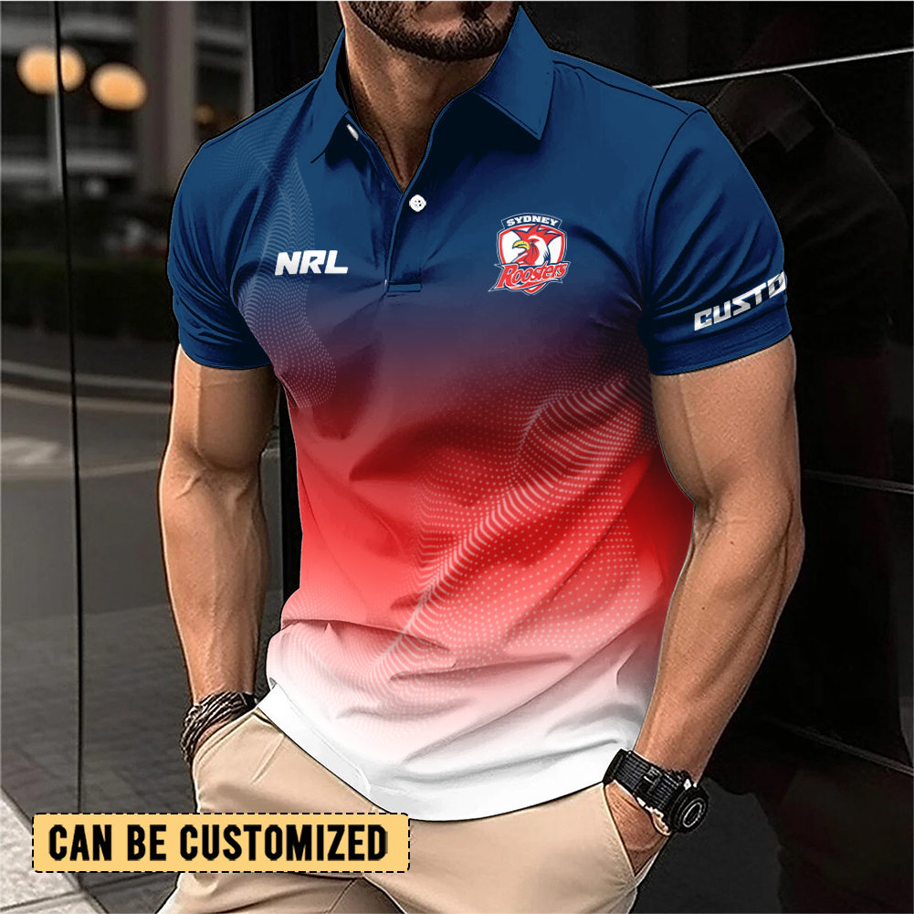 Auspiritmerch Sydney Roosters Personalized Polo Shirt Gift For Fans