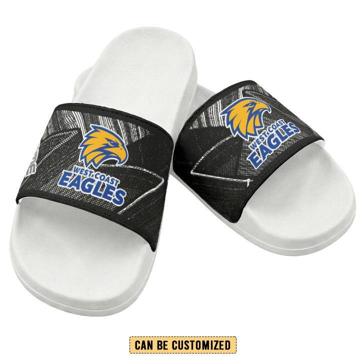 Auspiritmerch West Coast Eagles Personalized Sports Slippers Gift For Fans