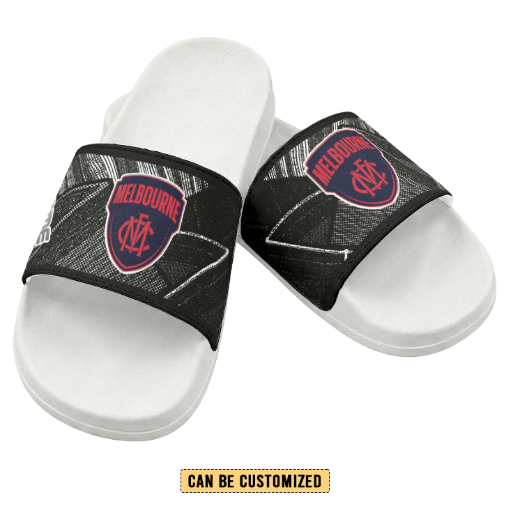 Auspiritmerch Melbourne Demons Personalized Sports Slippers Gift For Fans