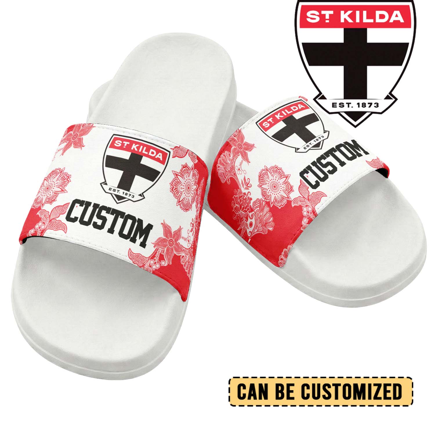Auspiritmerch St Kilda Saints Personalized Sports Slippers Gift For Fans