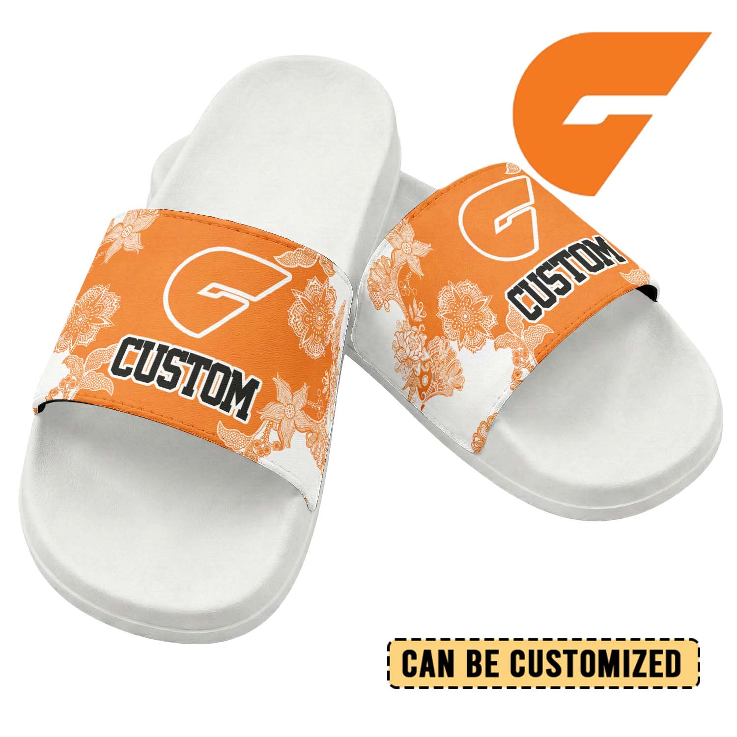 Auspiritmerch GWS Giants Personalized Sports Slippers Gift For Fans