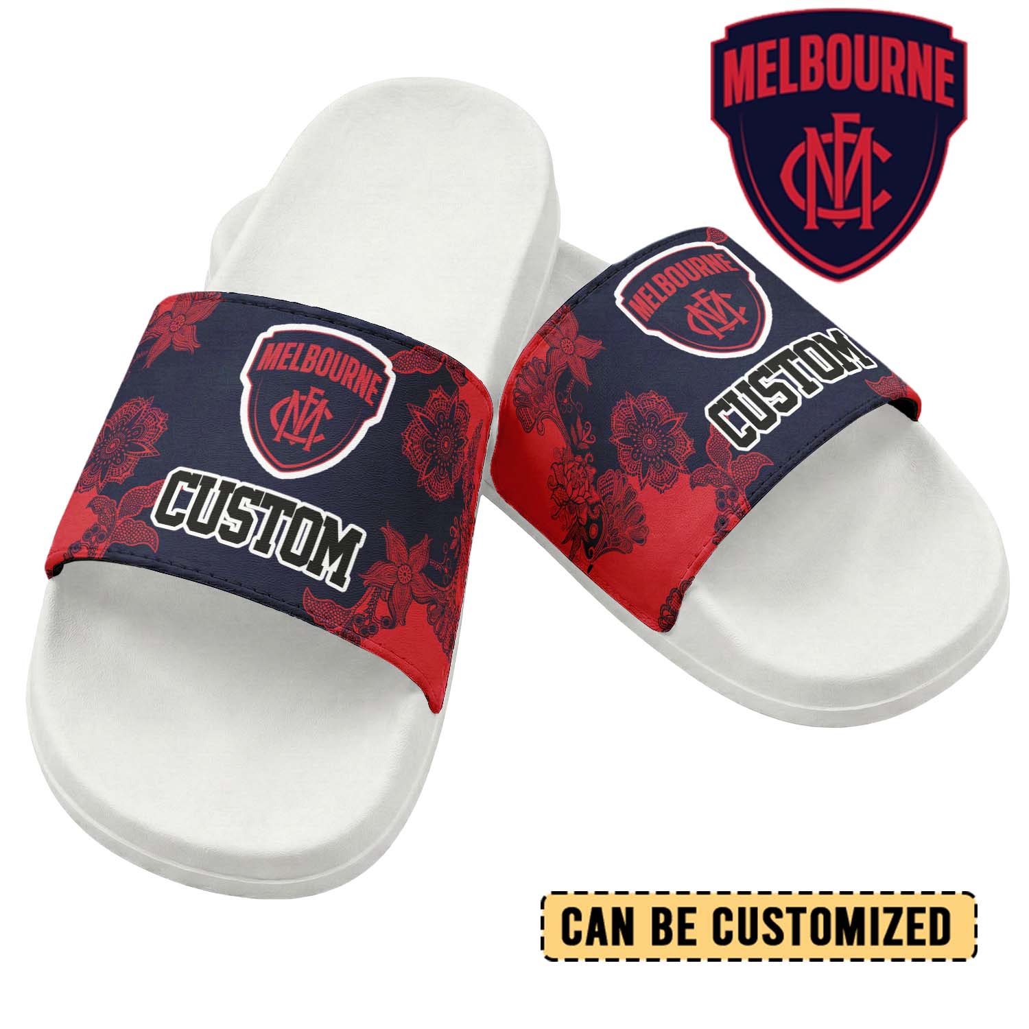 Auspiritmerch Melbourne Demons Personalized Sports Slippers Gift For Fans