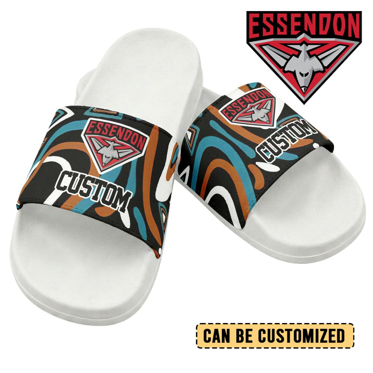 Auspiritmerch Essendon Personalized Sports Slippers Gift For Fans