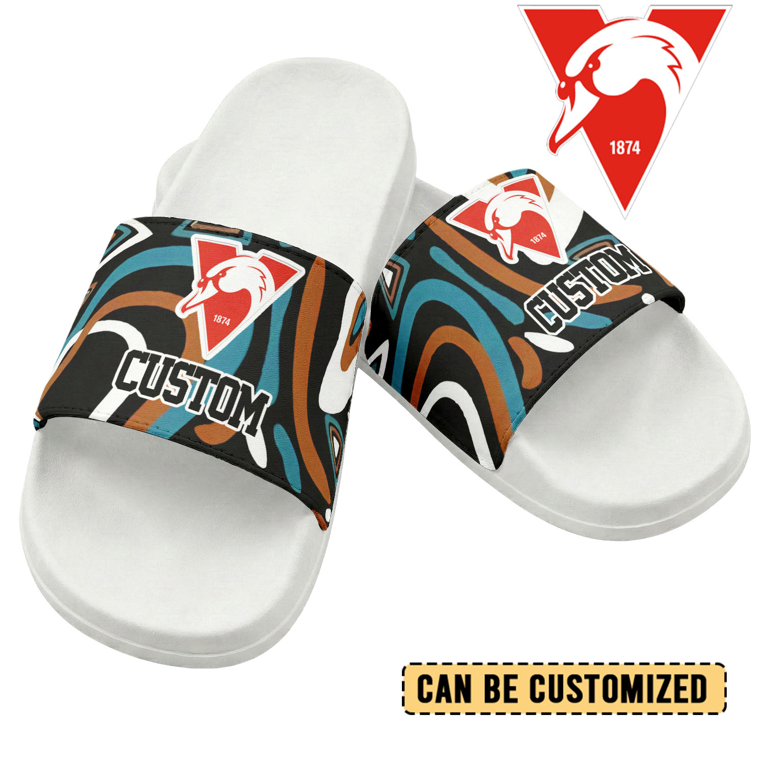 Auspiritmerch Sydney Swans Personalized Sports Slippers Gift For Fans