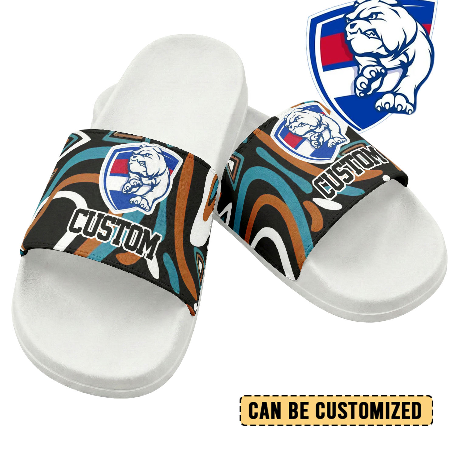 Auspiritmerch Western Bulldogs Personalized Sports Slippers Gift For Fans