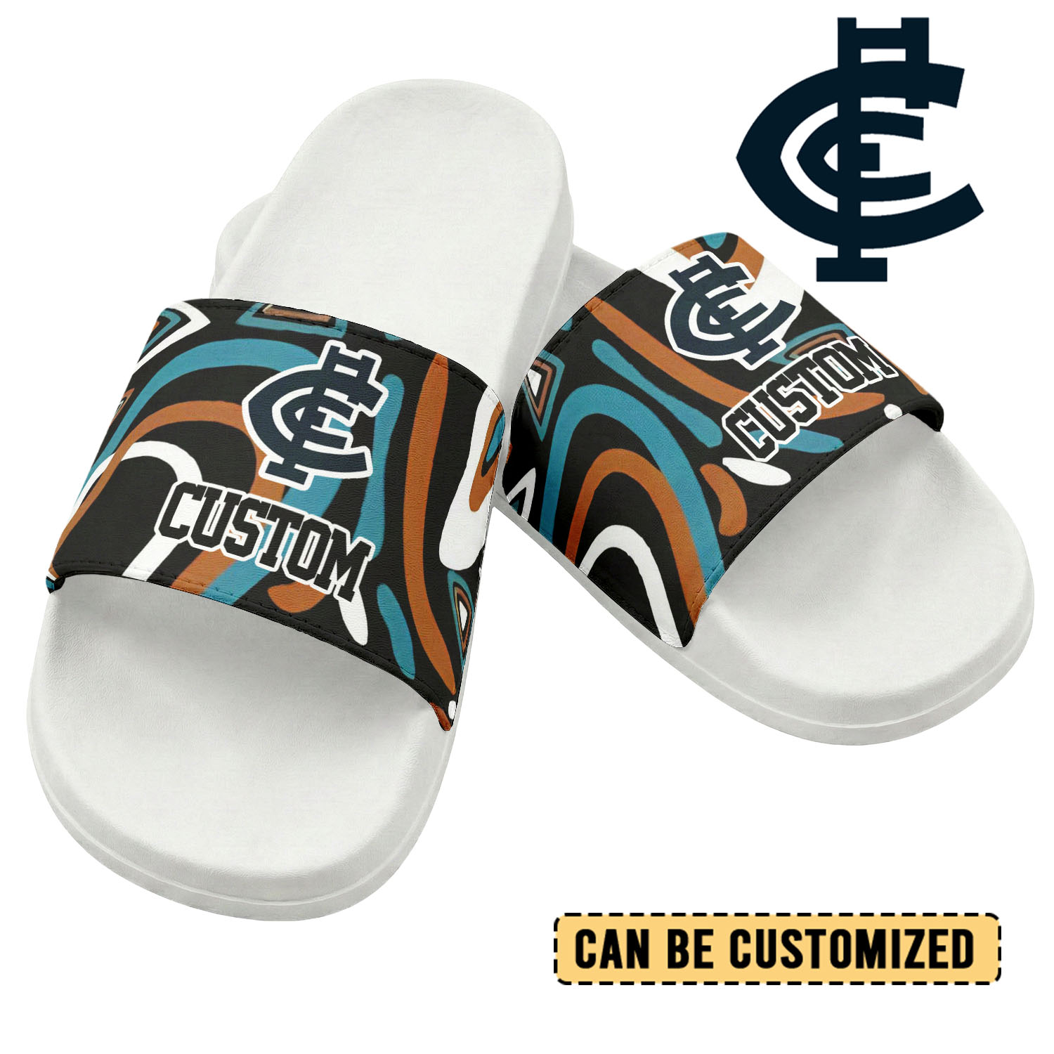 Auspiritmerch Carlton Blues Personalized Sports Slippers Gift For Fans
