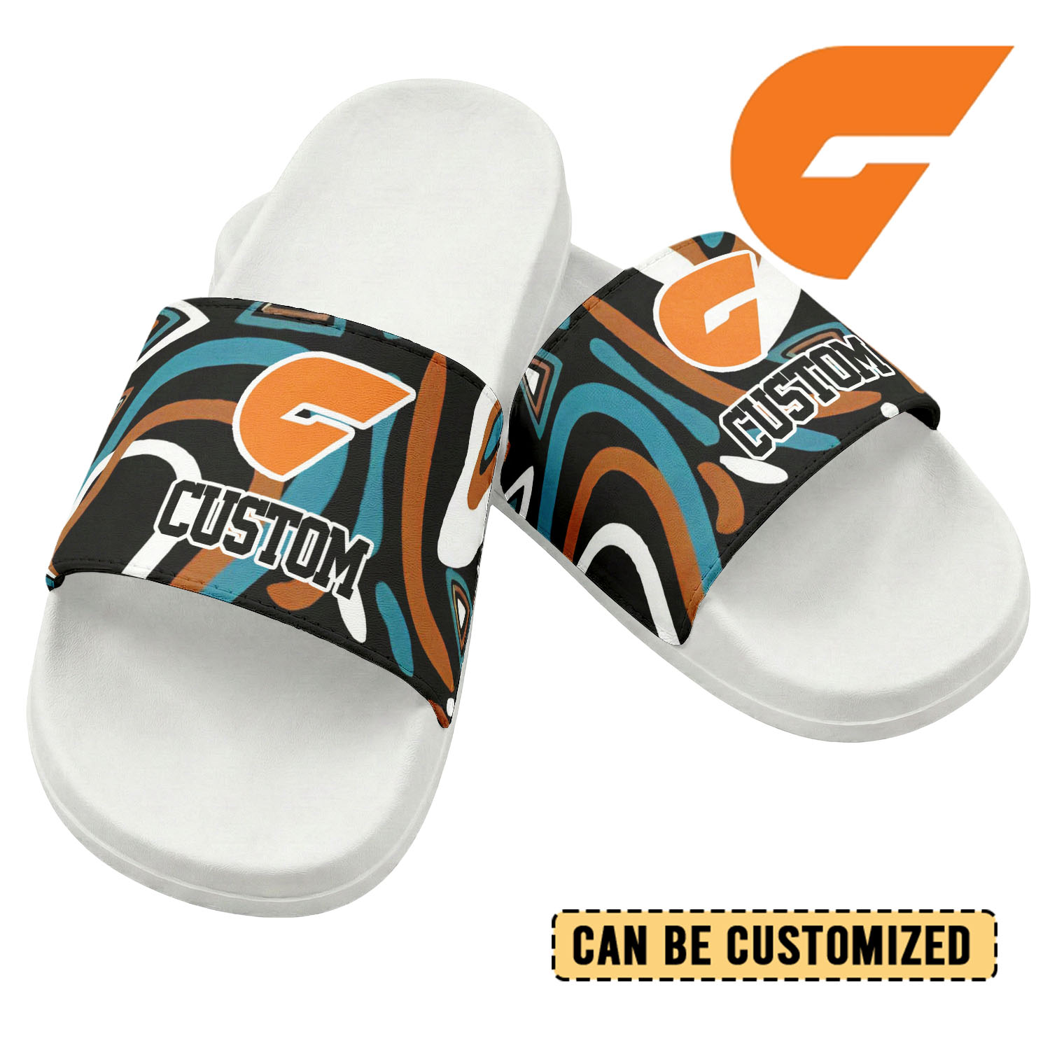 Auspiritmerch GWS Giants Personalized Sports Slippers Gift For Fans