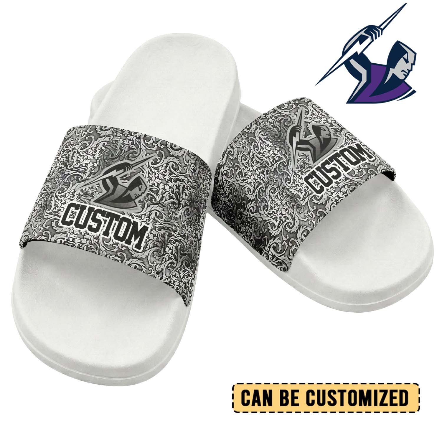 Auspiritmerch Melbourne Storm Personalized Sports Slippers Gift For Fans