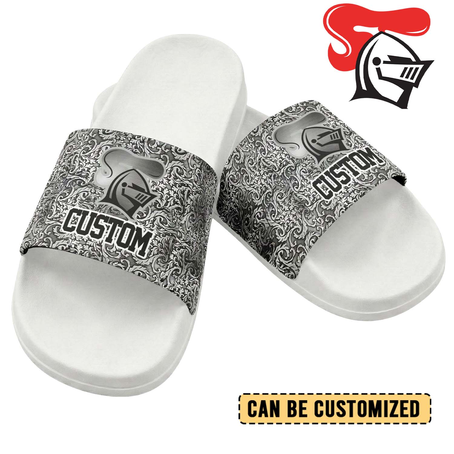 Auspiritmerch Newcastle Knights Personalized Sports Slippers Gift For Fans