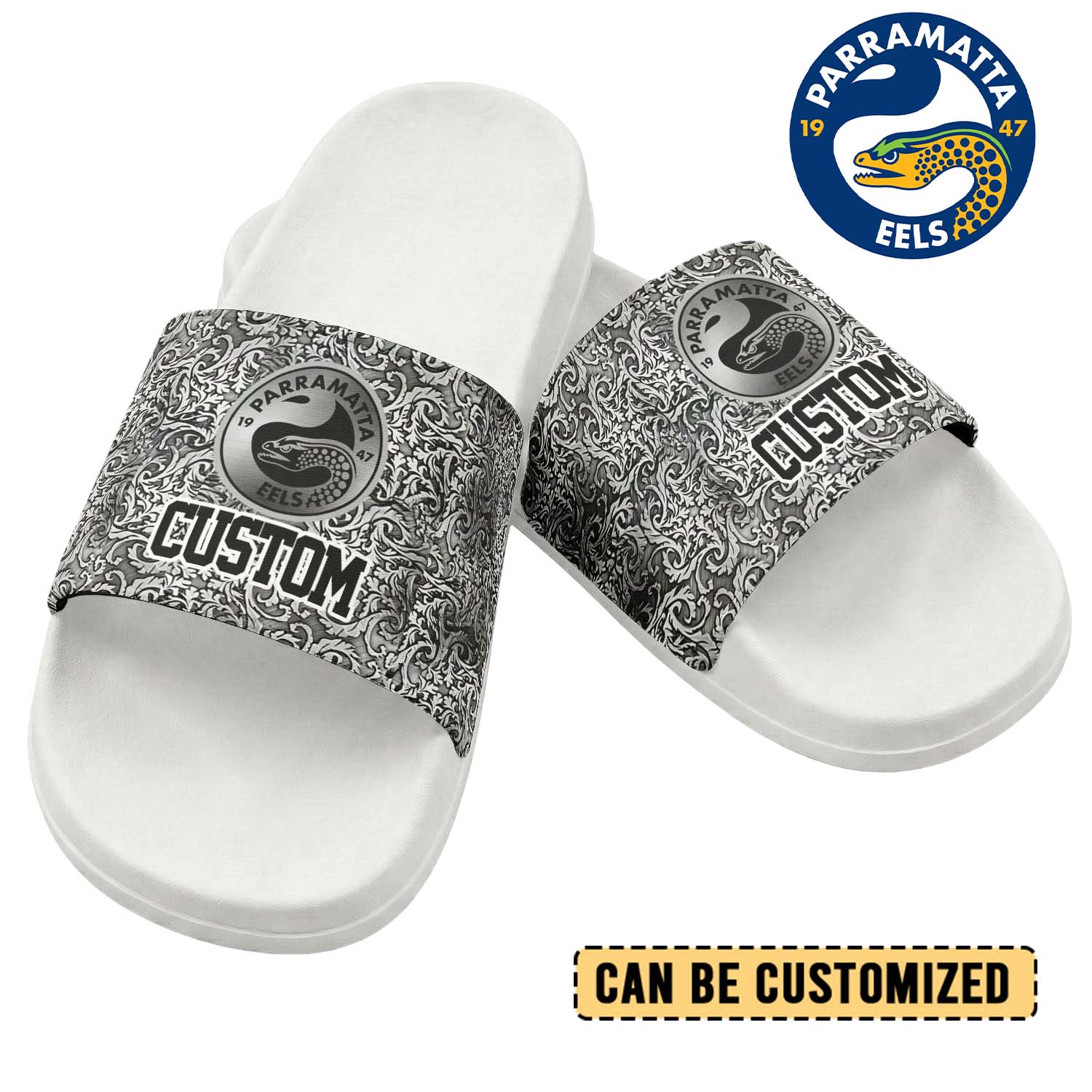 Auspiritmerch Parramatta Eels Personalized Sports Slippers Gift For Fans
