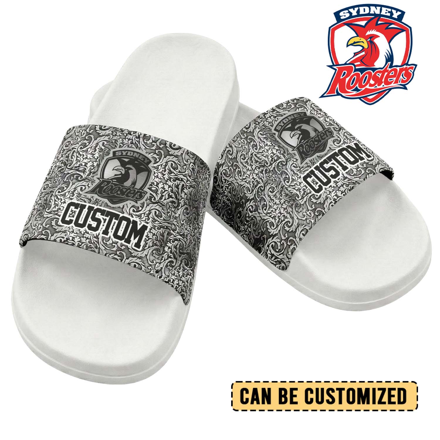 Auspiritmerch Sydney Roosters Personalized Sports Slippers Gift For Fans