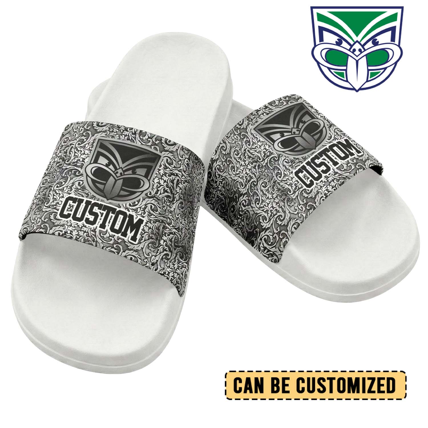 Auspiritmerch New Zealand Warriors Personalized Sports Slippers Gift For Fans
