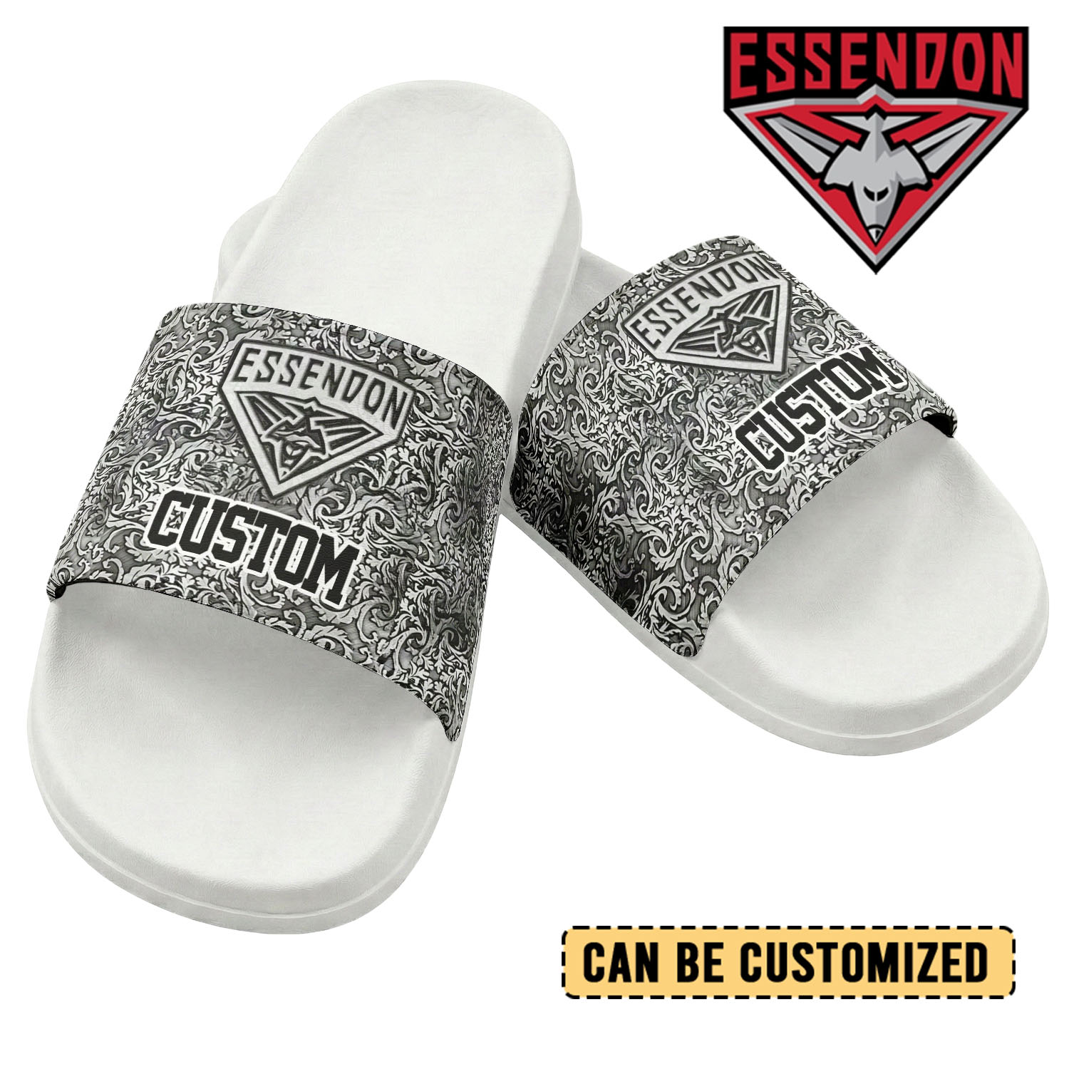 Auspiritmerch Essendon Personalized Sports Slippers Gift For Fans