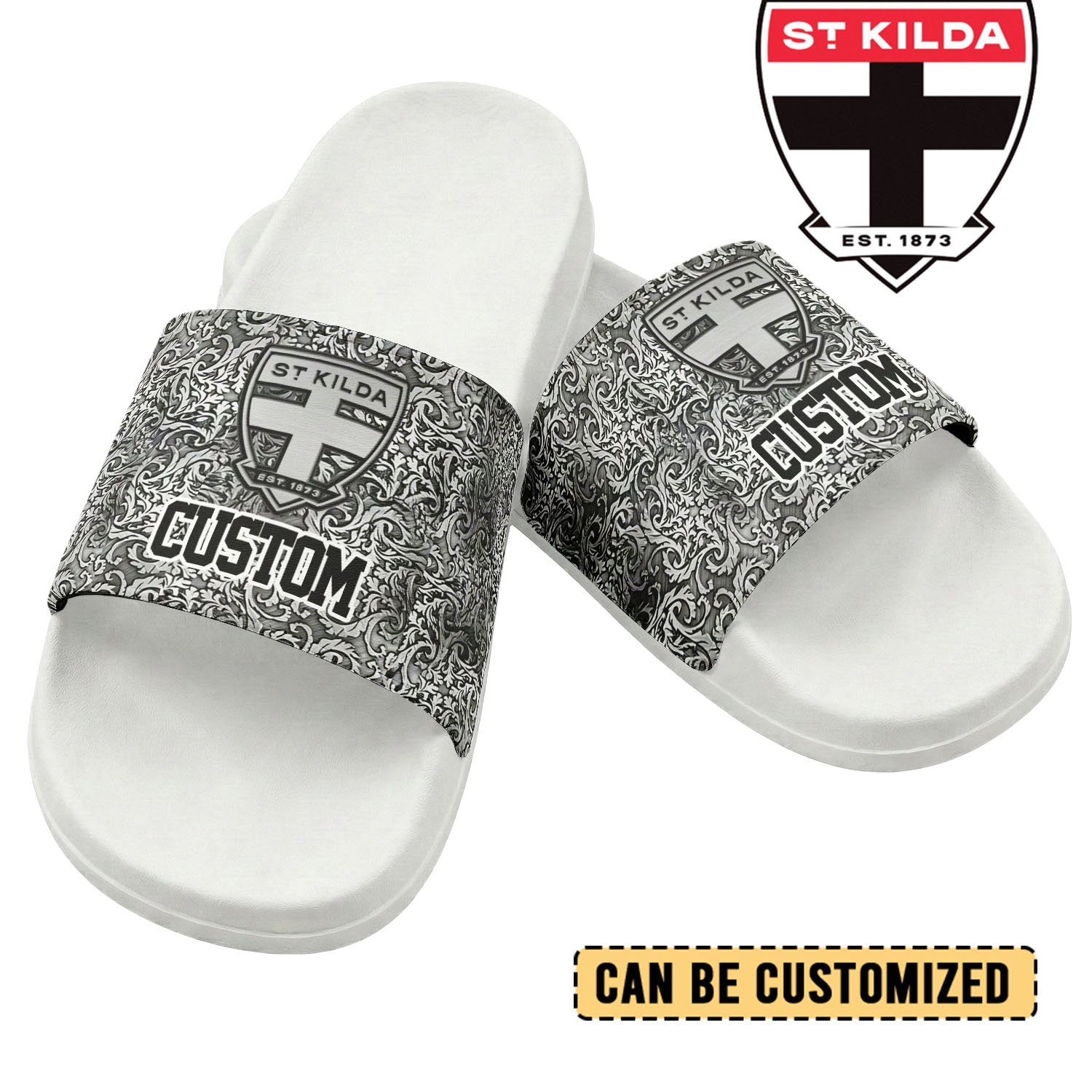 Auspiritmerch St Kilda Saints Personalized Sports Slippers Gift For Fans