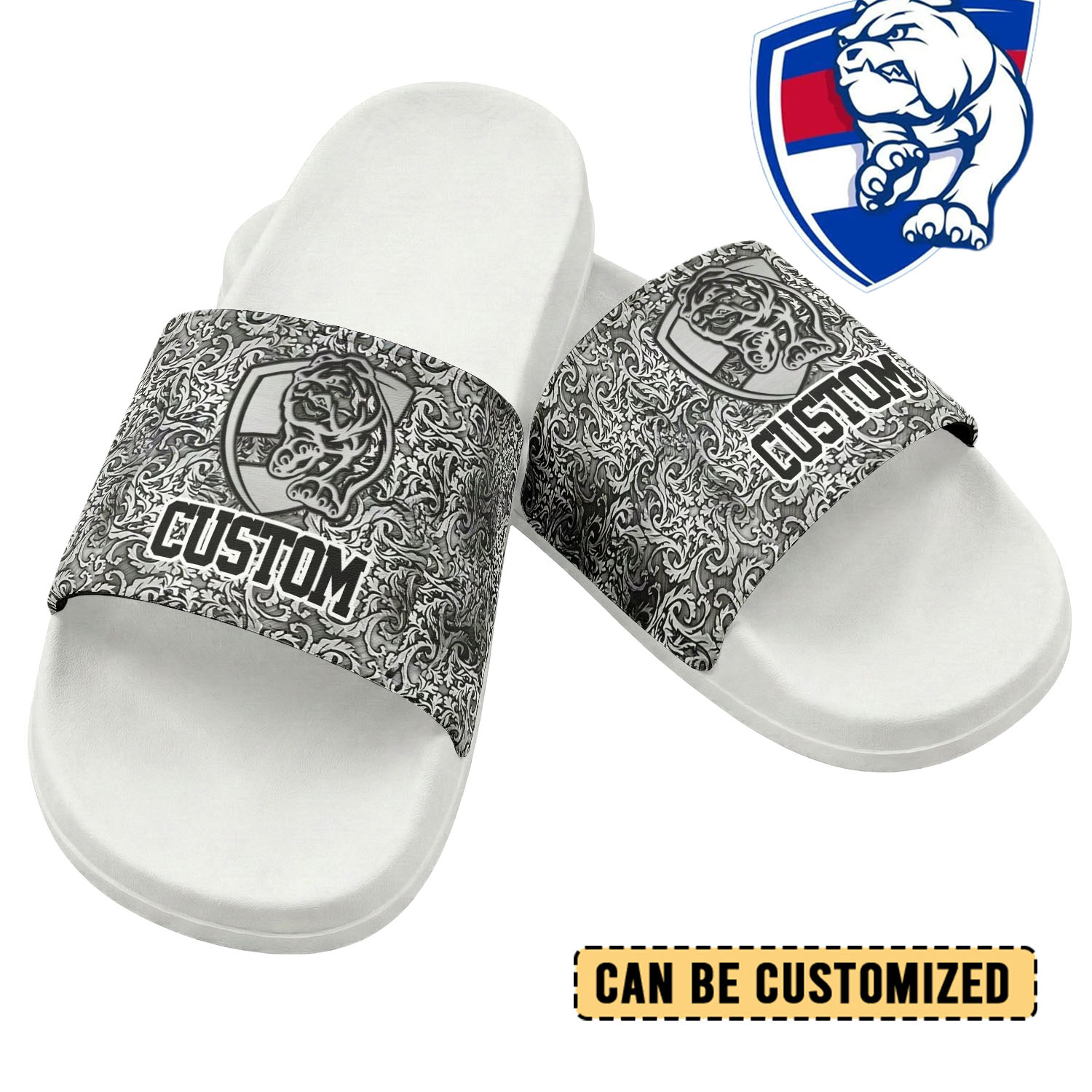 Auspiritmerch Western Bulldogs Personalized Sports Slippers Gift For Fans