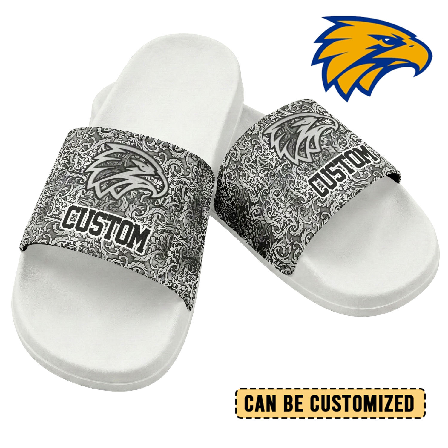 Auspiritmerch West Coast Eagles Personalized Sports Slippers Gift For Fans
