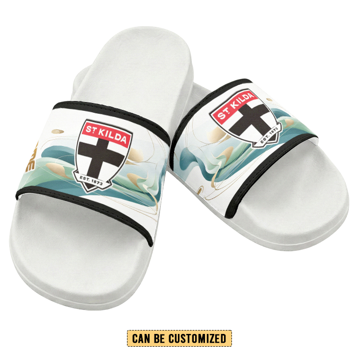 Auspiritmerch St Kilda Saints Personalized Sports Slippers Gift For Fans