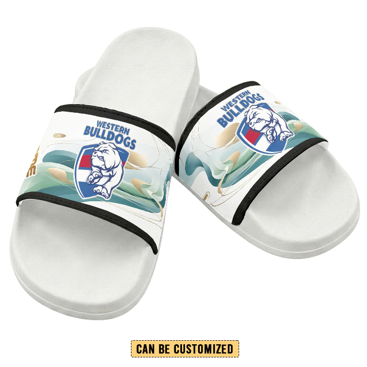 Auspiritmerch Western Bulldogs Personalized Sports Slippers Gift For Fans