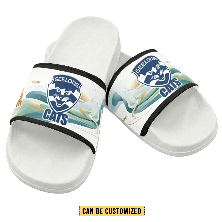 Auspiritmerch Geelong Cats Personalized Sports Slippers Gift For Fans