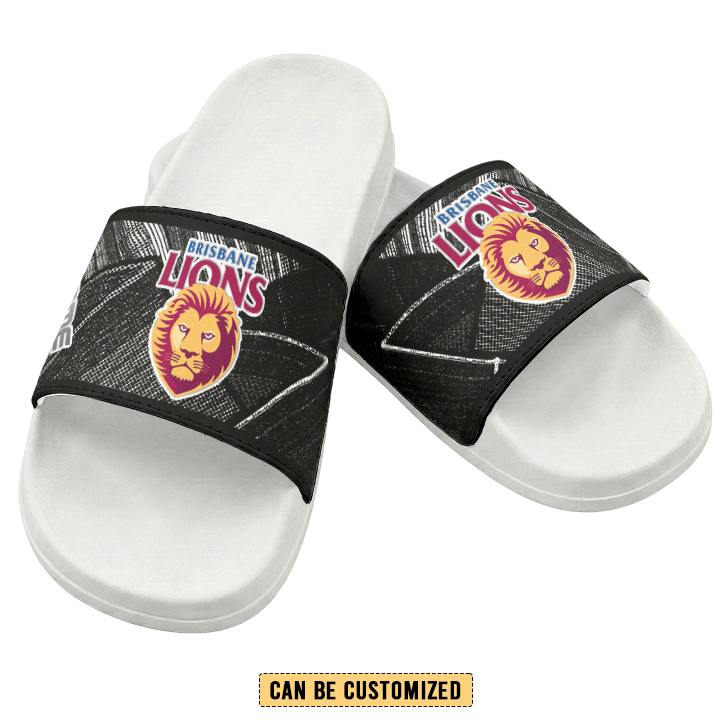 Auspiritmerch Brisbane Lions Personalized Sports Slippers Gift For Fans