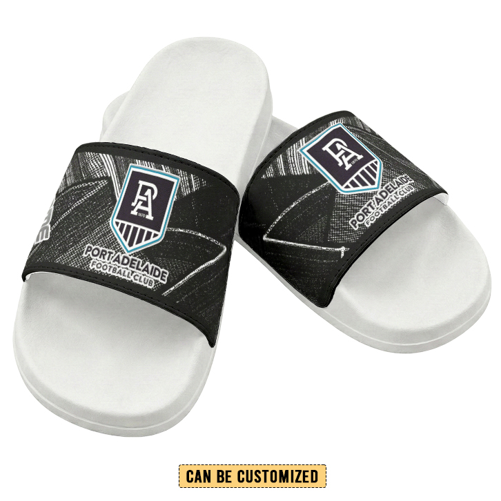 Auspiritmerch Port Adelaide Personalized Sports Slippers Gift For Fans
