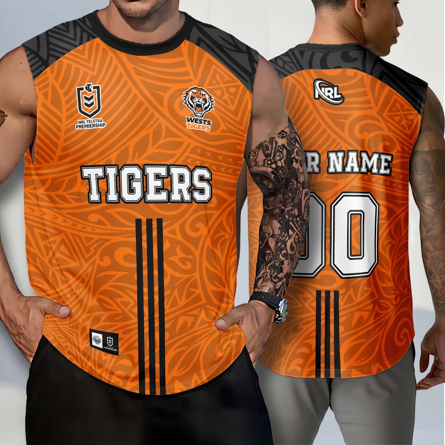 Auspiritmerch Wests Tigers Personalized Tank Top Gift For Fans