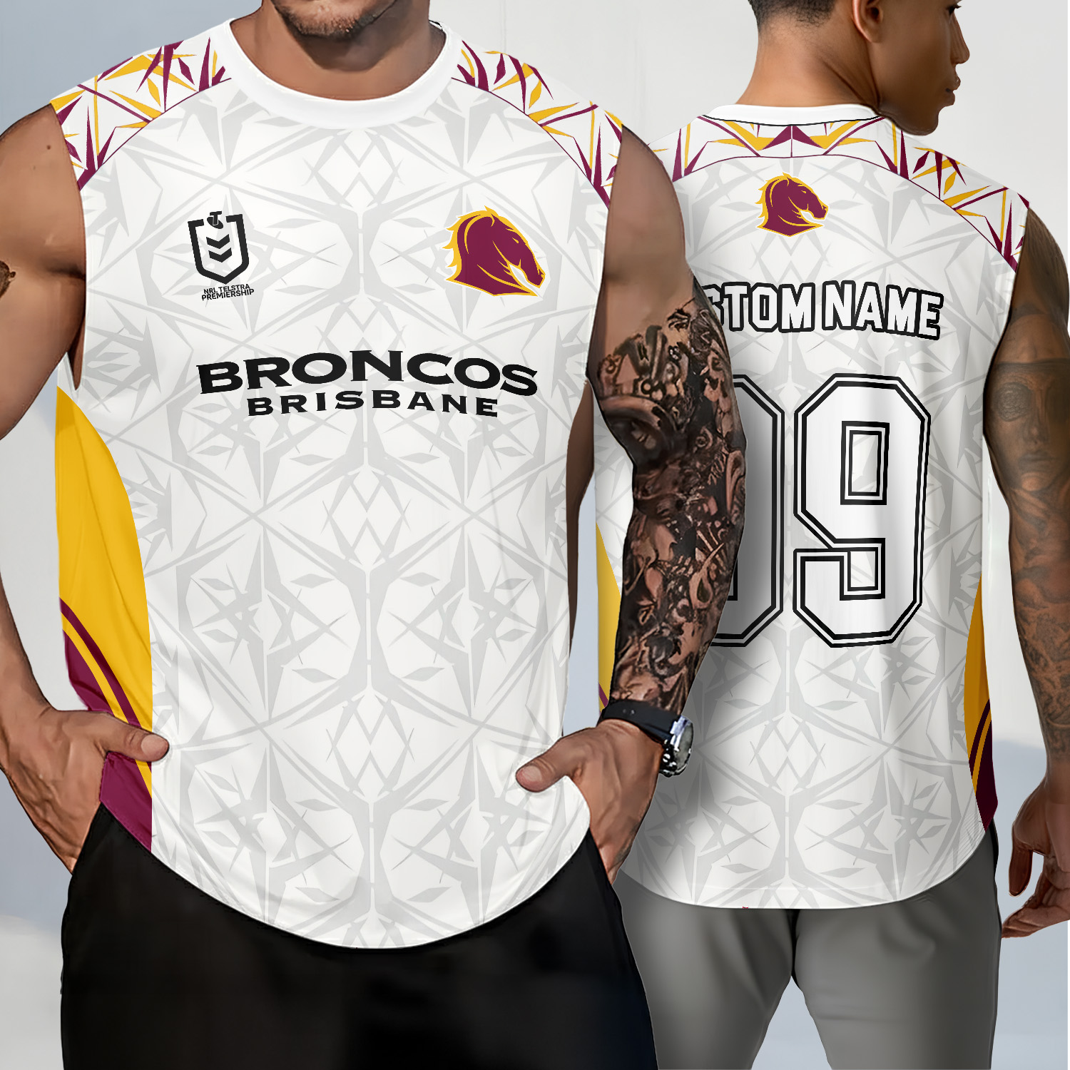 Auspiritmerch Brisbane Broncos Personalized Tank Top Gift For Fans
