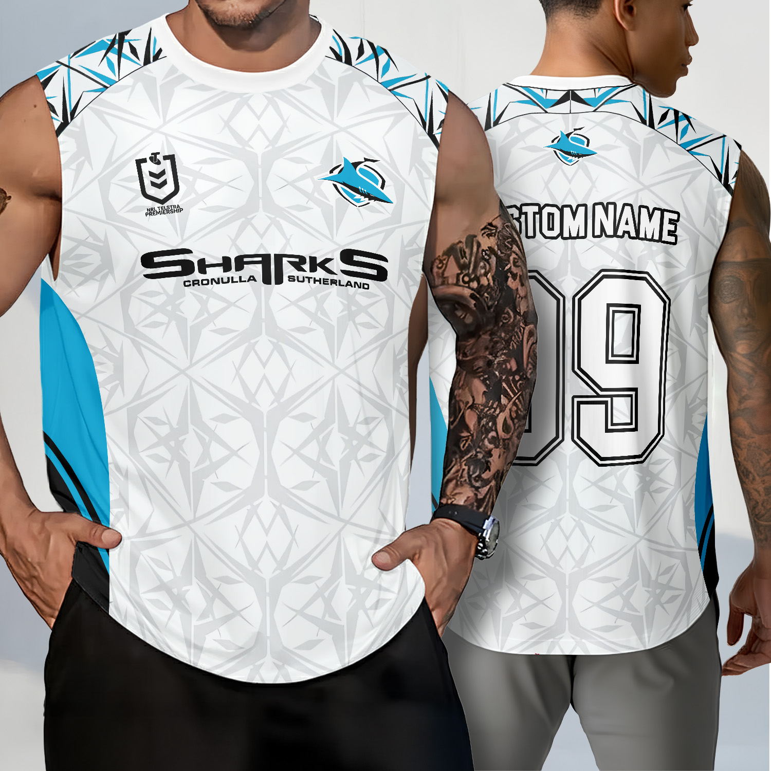 Auspiritmerch Cronulla-Sutherland Sharks Personalized Tank Top Gift For Fans