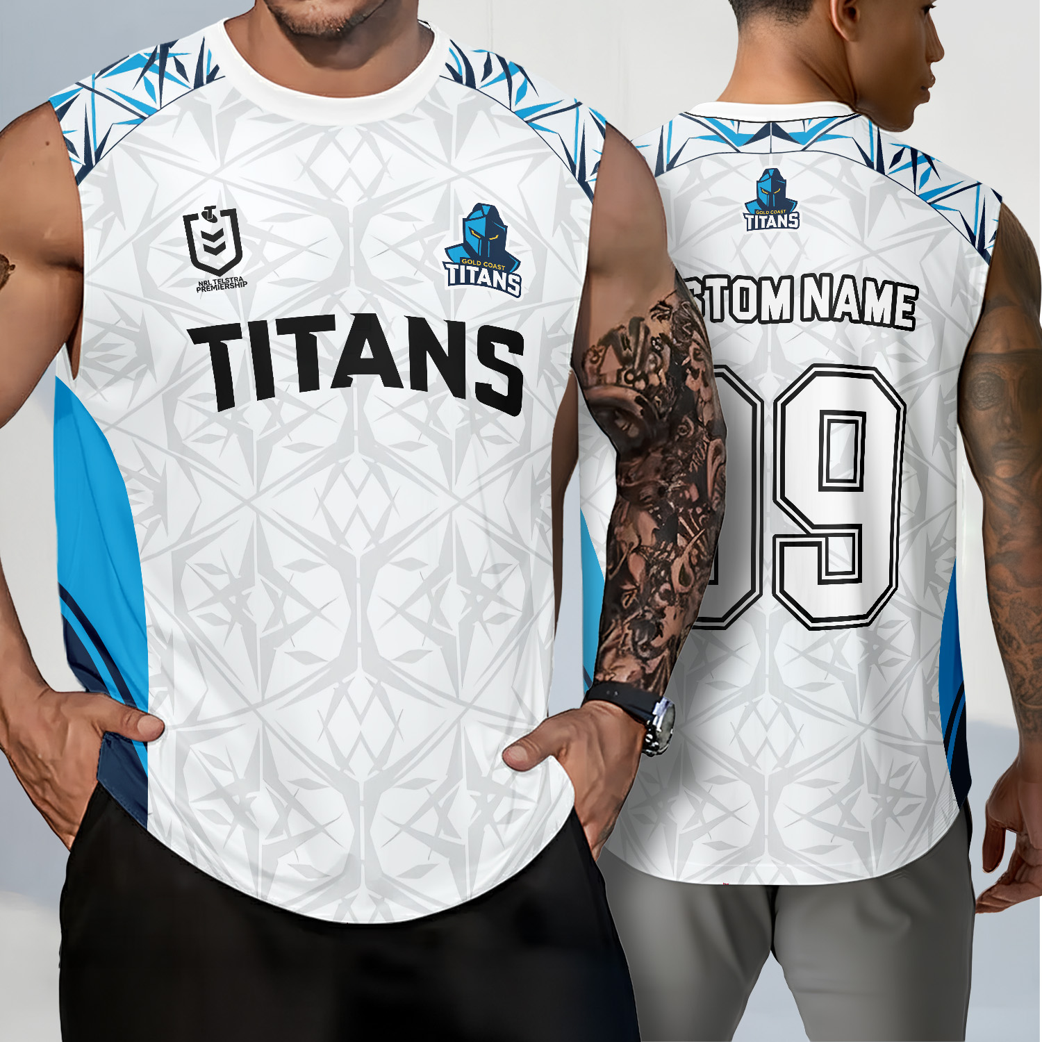 Auspiritmerch Gold Coast Titans Personalized Tank Top Gift For Fans